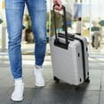 thumbnail image 4 of Gymax 20'' Luggage Hardside Suitcase w/Spinner Wheel & TSA Lock Silver, 4 of 10