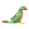 thumbnail image 2 of de peluche, pájaro de peluche, juguete decorativo, loro, juguete de fiesta para niños, para sala de estar, 19,69 x 10,24 pulgadas Verde, 2 of 8