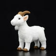 thumbnail image 6 of Realistic White Goat Stuffed Animal Plush Toy, Lifelike White Goat Animal Plushies Simulation Animals Doll, 6 of 9