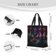 thumbnail image 3 of Fotbe Futuristic Cat Warrior Bolsa Tote con Estampado para Mujer, Bolsos con Cremallera, Bolsa de Hombro Casual de Gran Capacidad con Bolsillos Internos, 3 of 7