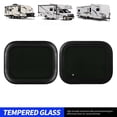 thumbnail image 3 of RV Fixed WINDOW, RV WINDOW Black Aluminum Alloy Frame Waterproof Tempered Glass Round Corner RV Fixed WINDOW For, 3 of 8