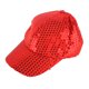 thumbnail image 1 of Gorra unisex de color sólido, versátil, con protección solar y parasol, de malla, deportiva, con lentejuelas, ajustable, de béisbol, de algodón., 1 of 2