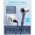 thumbnail image 2 of Adaptador de viaje decable universal con 2 USB-C (PD de 20 W) y 1 USB-A, 2 of 7