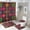 style-643, variant on Cow Print 4 Pcs Shower Curtain Sets with Non-Slip Rugs Toilet Lid Cover and Bath Mat Shower Curtain Set Brown Cowhide Print Waterproof Personality Pattern Bath Curtains for Bathtub Decor