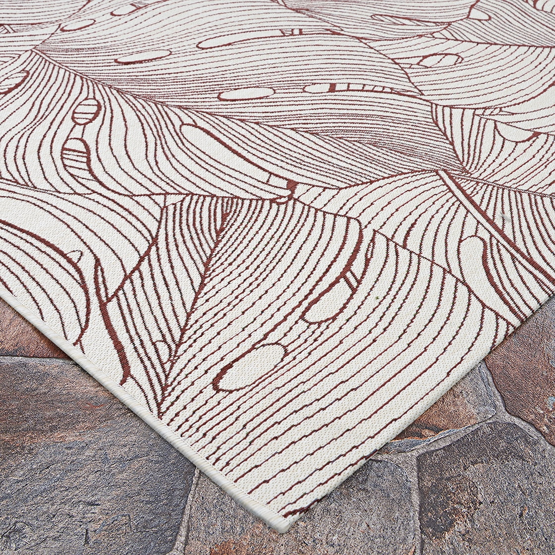 Couristan Castille Palma 8'1" x 11'2" Rouge Outdoor Rug