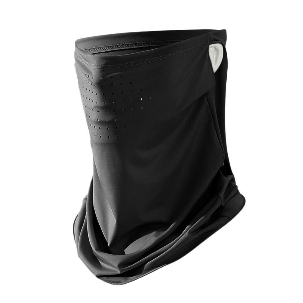 Outdoor Sports Sun Proof Neck Wrap Cover UV Protection Face Mask Ice Silk Scarf for Hiking Cycling Running Sunblock Head Neck Covering