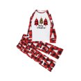 thumbnail image 2 of Odeerbi Christmas Pajamas for Family Plaid Holiday Long Sleeve Family Christmas Pajamas Matching Sets Toddler Fashion Plaid Print Blouse Tops Pants Sleepwear Xmas Family Matching PJs Set Red, 2 of 4