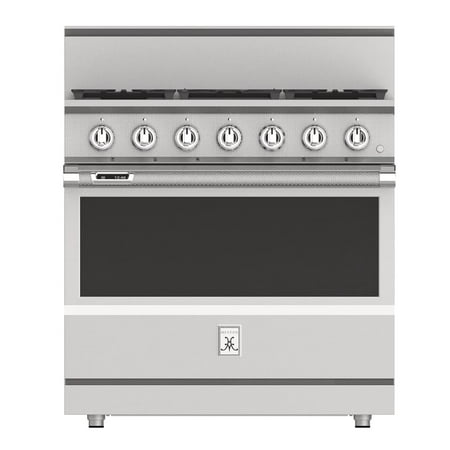 Hestan KRD365-NG 36 Inch Wide 5.8 Cu. Ft. Free Standing Dual Fuel Range, 36" 5 Burner, Stainless Steel