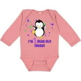 thumbnail image 3 of Inktastic I'm 1 Year Old Today-first Birthday Baby Penguin Boys or Girls Long Sleeve Baby Bodysuit, 3 of 5