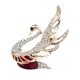 thumbnail image 1 of Minnieouse Broches Cisne de cristal Delicados pines nobles Hermoso broche multifuncional Decoración para niñas Regalo de vestido de fiesta de lujo Accesorios de disfraces Oro+Rojo Minnieouse AP016637-01, 1 of 6