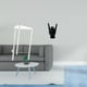 thumbnail image 2 of Mesa Auxiliar Minimalista De Acrílico Transparente Con Estatua De Gesto De Mano De Roca, Mesita De Noche Moderna Y Escultura Creativa De Dedo Para Sala De Estar, Hogar, Oficina, Dormitorio,, 2 of 8