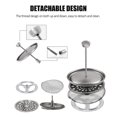 thumbnail image 3 of Cup Lixada 750ml Titanium Coffee Cup Mug French Press Pot Coffee Maker Outdoor Camping Cooking Pot with Folding Titanium Spoon, 3 of 7