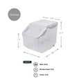 thumbnail image 4 of Contenedor de almacenamiento de alimentos HANAMYA 20 kg/20 L con taza medidora, 4 of 9