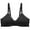 Black, variant on Womens Bras Solid Color Fashion Side Line Soft Cup Thin Comfortable Bra for Middle and Elderly Women Pinkļ¼B