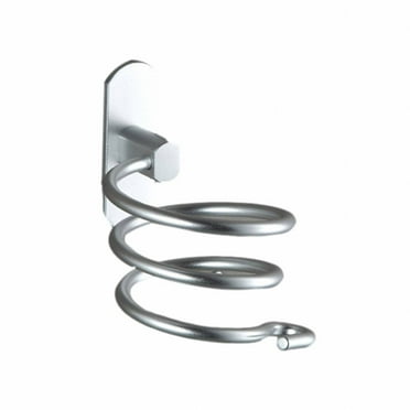 AUQ Hair Dryer Holders,Good Appearance Hairdryers Holder,Stylish Minimalist Hair Dryer Stand,Silver
