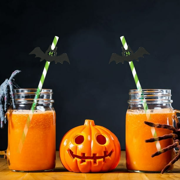 Halloween Paper Straws Personality Innovative Drinking Straws Straws Halloween Party Supplies Walmart Com Walmart Com