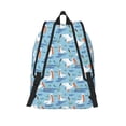thumbnail image 2 of Horeoi Pelican Reed And Fish for Canvas Backpack for School Outdoor Travel Use Men Women Teenagers Large Capacity with Adjustable Shoulder Straps, 2 of 5