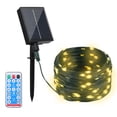 thumbnail image 1 of Neoglint 20Meters/65.6Ft 200LEDs Solar Powered Fairy String Light with Controller IP67 Water Resistance Built-in 1200mAh High Capacity Rechargeable Cell for Patio Yard Garden Wedding Function, 1 of 9