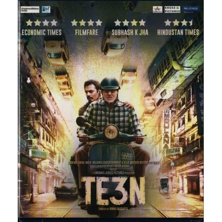 TE3N Hindi Movie Blu-ray Stg: Amitabh Bachchan Nawazuddin Siddiqui Vidya Balan Tota Roy Chowdhury Sulagna Panigrahi