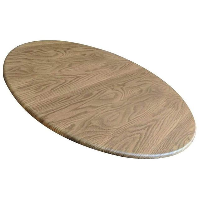 ziyahi Nappe Ronde en PVC Imperméable Housse de Table Déco Maison Motif Bois