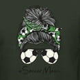 thumbnail image 2 of Messy Bun Soccer Life | Mom Life Game Day Vibes Sports Lover | Mother's Day Sports Unisex Crewneck Sweatshirt, Forest Green, L, 2 of 5
