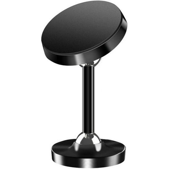 Dual Magnetic Phone Mount Holder, Universal Hands-Free Phone Holder for Gym with 360 Degree Angle Adjustable, Strong Magnet Compact Size for Recording and Videos While Working Out, 55mm Black