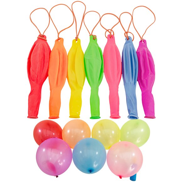 Sutowe 50pcs Halloween Balloons Coordination Ability Training Colorful Punch Balloons Multiple Play Methods Eco-friendly Latex Punch Ball Thicken Reusable Punch Balloons