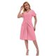 thumbnail image 4 of Vestido casual LALACAT de verano con cuello en V y volantes en A, manga corta, 4 of 5