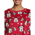 thumbnail image 6 of Mickey Mouse Women's Christmas Top and Pants Pajama Set, 2-Piece, Sizes S-3X, 6 of 6