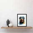 thumbnail image 4 of Rottweiler Lovers Gift Watercolour Pet Portrait Painting Artwork Artwork Framed Wall Art Print A4, 4 of 5