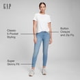 thumbnail image 2 of Jeans GAP Mujer Tiro Medio Favorite Jegging Lavado Oscuro 31, 2 of 7