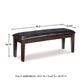 thumbnail image 7 of Signature Design by Ashley Casual Haddigan Dining Bench  Dark Brown, 7 of 7