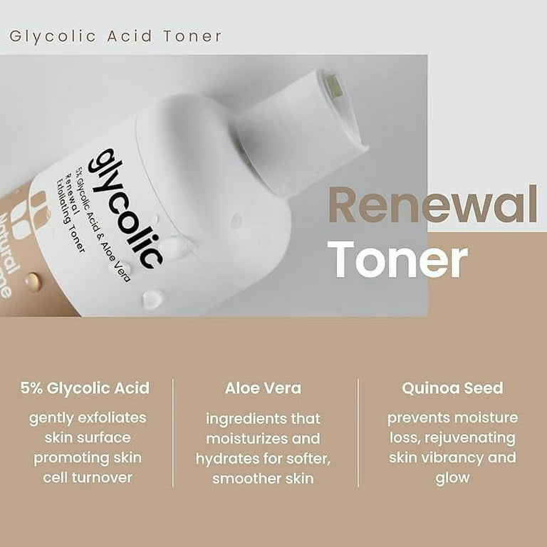 Natural Outcome Glycolic Acid Toner 5% with Aloe & Quinoa photo 6