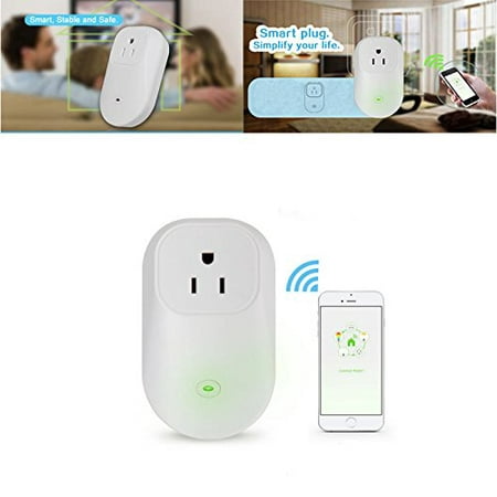 Mignova  Smart Plug Wireless WiFi Remote Switch with Home Automation Free App Remote Control for iPhone and Android Smartphones, Timing (Best Home Automation Switches)