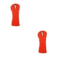 thumbnail image 2 of Advancent Fundas para cabezales de golf Accesorios deportivos Suministros deportivos Equipo deportivo exterior duradero Funda para cabezales Naranja/Negro-Tipo 1 2piezas, 2 of 6