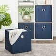 Mainstays Collapsible Fabric Cube Storage Bins (10.5" x 10.5"), 4 Pack