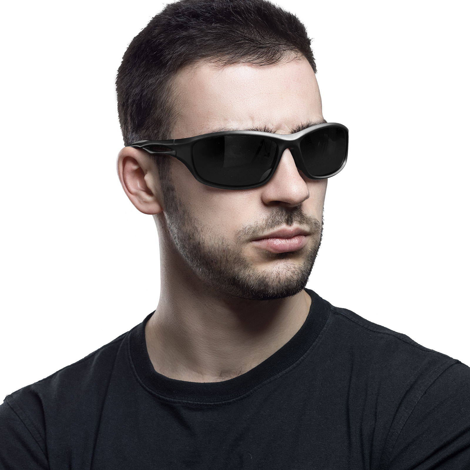 Linvo Polarized Sport Sunglasses for Men, Wrap Around photo 3