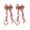 🍒 Wine_New#581, variant on Christmas Ribbon Wreath Bows for Front Door and Tree Decor, Sturdy Polyester, Indoor Outdoor Holiday Decoration, Assorted Colors, 2-Pack