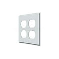 thumbnail image 3 of Deltana SWP4771U26 Switch Plate, Quadruple Outlet in Polished Chrome, 3 of 3