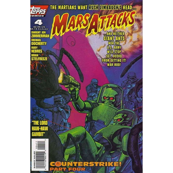 Mars Attacks (Vol. 2) #4 VF ; Topps Comic Book