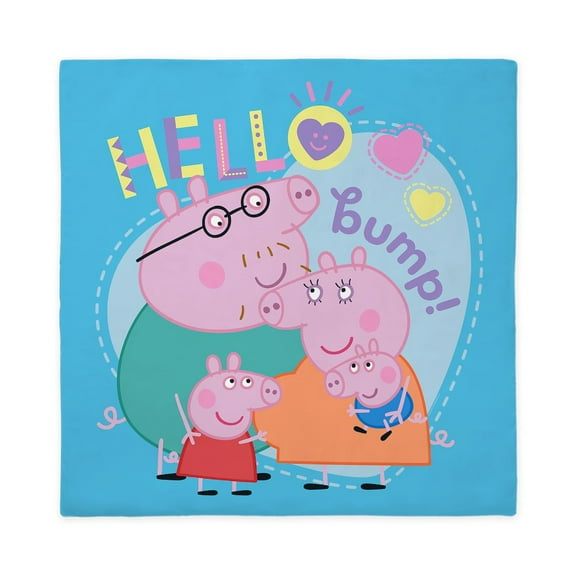 CafePress - Peppa Pig: Hello Bump! - Queen Duvet