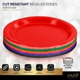 thumbnail image 4 of Paper Dinner Plates, 8 1/2 Inches Paper Plates Disposable, Colorful Disposable Plates for Party, Dinner, Holiday, Picnic, or Travel Party Plates, Pack of 50 - By Amcrate, 4 of 6