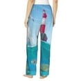 thumbnail image 3 of Kll Womens Lighthouse Sea Port Print Pajama Pants Soft Pajama Bottoms For Women Cozy Lounge Pants, 3 of 9
