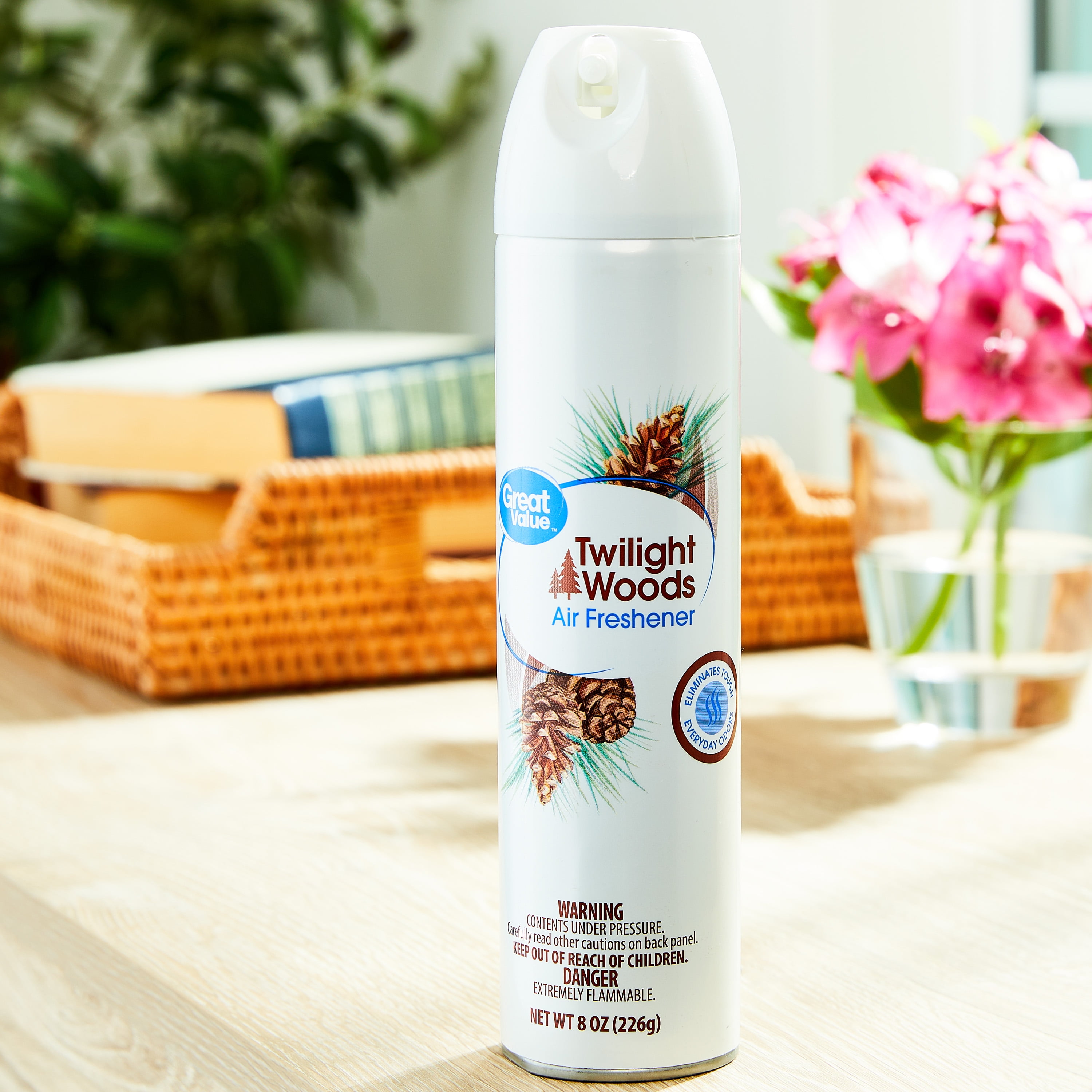 (6 pack) Great Value Aerosol Air Freshener, Twilight Woods, 8 oz