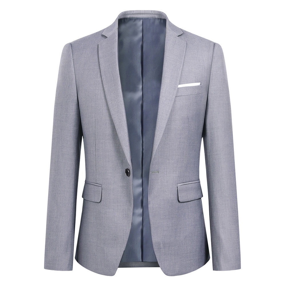 Cloudstyle Men's 2-Piece Suits Slim Fit 1 Button Dress Suit Jacket