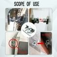 thumbnail image 2 of Mistaha Heavy Duty Door Catch with Plastic/Zinc Alloy Large Ball Spring Latch Lock - Black Plastic/Metal Door Stop - Easy Installation - Durable and Versatile, 2 of 6