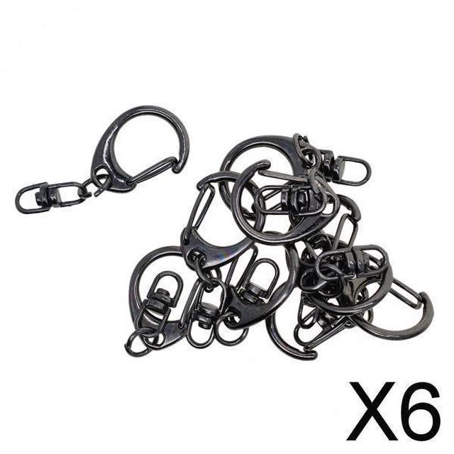 6x 10 Piezas Llavero de Metal Cierre de Langosta con Llavero Cierres de Llave Llavero DIY Llaveros de Moda Retro Accesorios Manualidades para Hacer Jo 6 piezas
