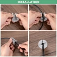 thumbnail image 5 of Uxcell 2Pcs Cable Routing Kit for 3/4" Wall Hole 1.5" Length Wall Grommet Grey, 5 of 7