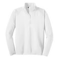 thumbnail image 5 of Yellow Rooster Men's Sport Wick Stretch 1/2 Zip Pullover White XS, 5 of 7