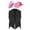 Black&Pink, variant on TiaoBug Kid Cowboy Cowgirl Costume 3 Pcs Set for Kids Halloween Carnival Party Role Play Dress Up Black&White 8